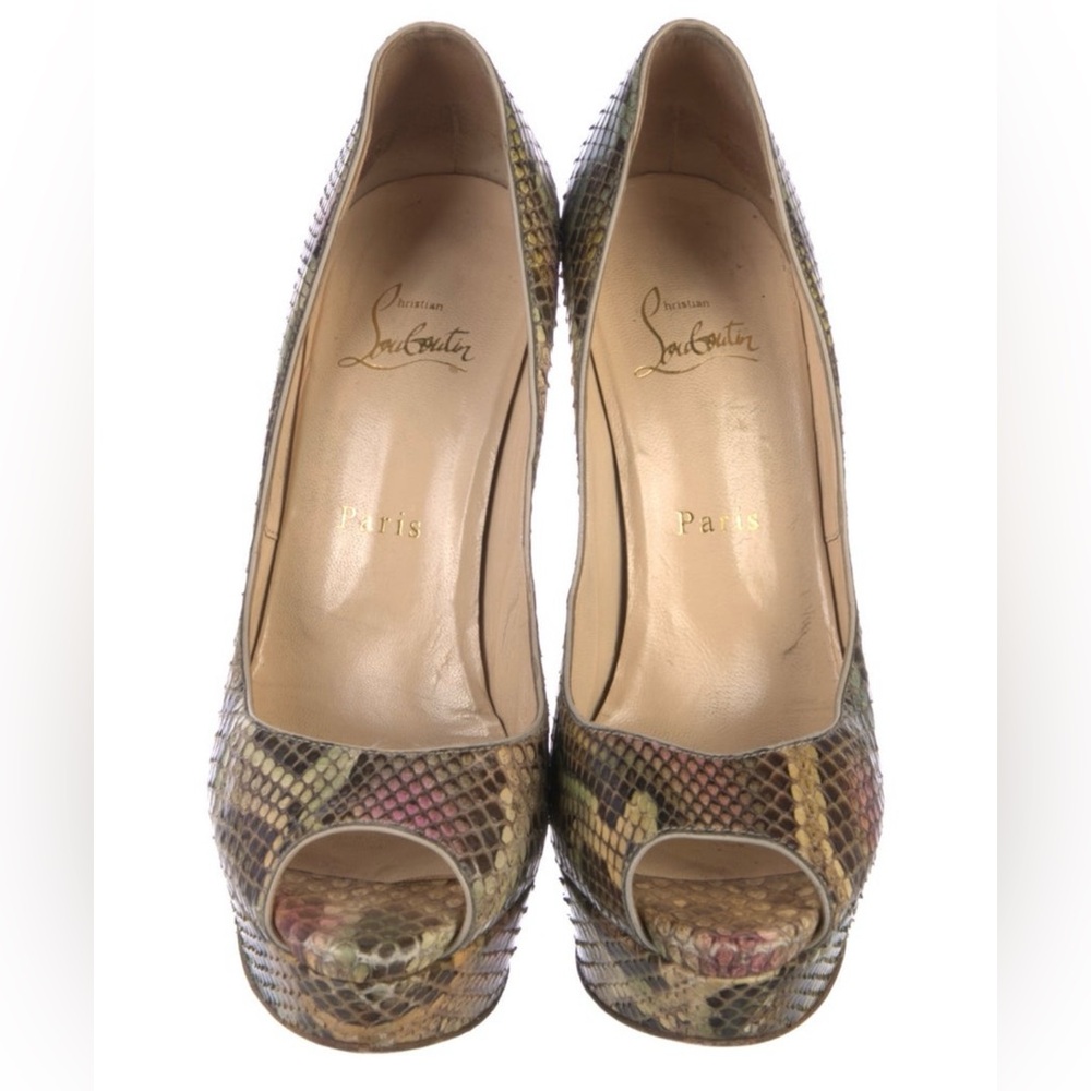 Christian Louboutins-Multicolor Python - image 3